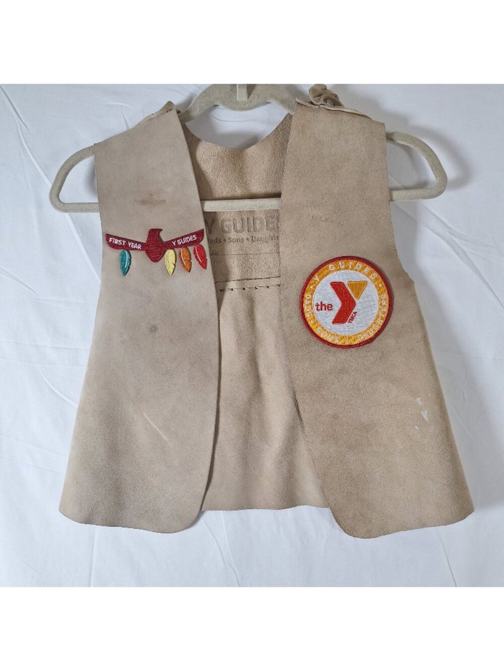 YMCA Y Guides Suede Fringe Vest